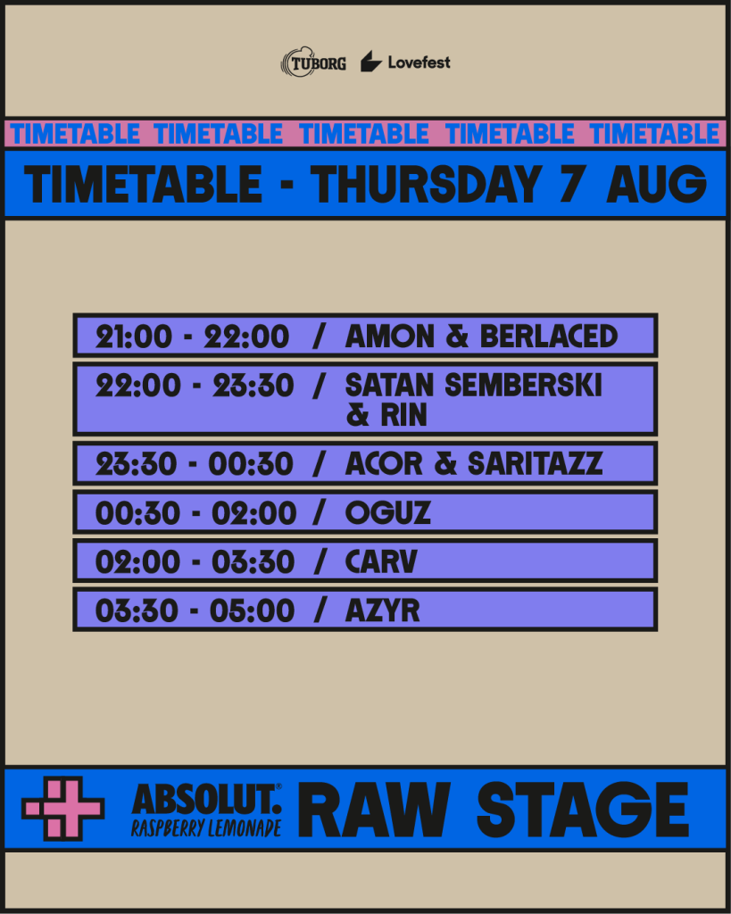 Absolut RAW Stage - Prvi dan - Satnica