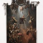 Goran Mitrovic, Jaram uniženih, kombinovana tehnika, 87×62, 2025