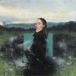 Pavle Maksimović, Žena u dolu, Ulje na platnu, 80x100cm, 2024god