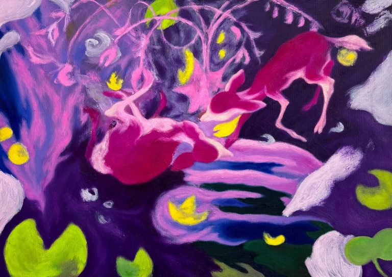 I will be made new - kombinovana tehnika, 50 x 70cm, 2025.