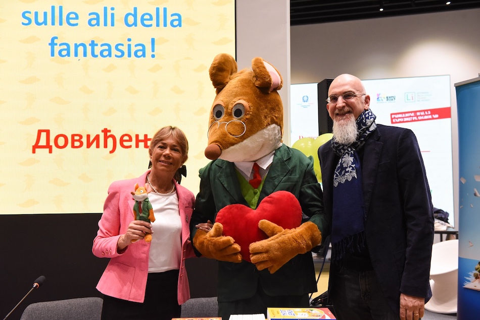 Elizabeta Dami, Dzeronimo Stilton, Ambasador Luka Gori, Sajam knjiga 2025