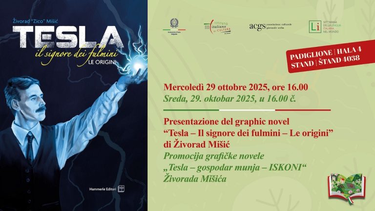 Sajam knjiga - TESLA strip, baner 29.10