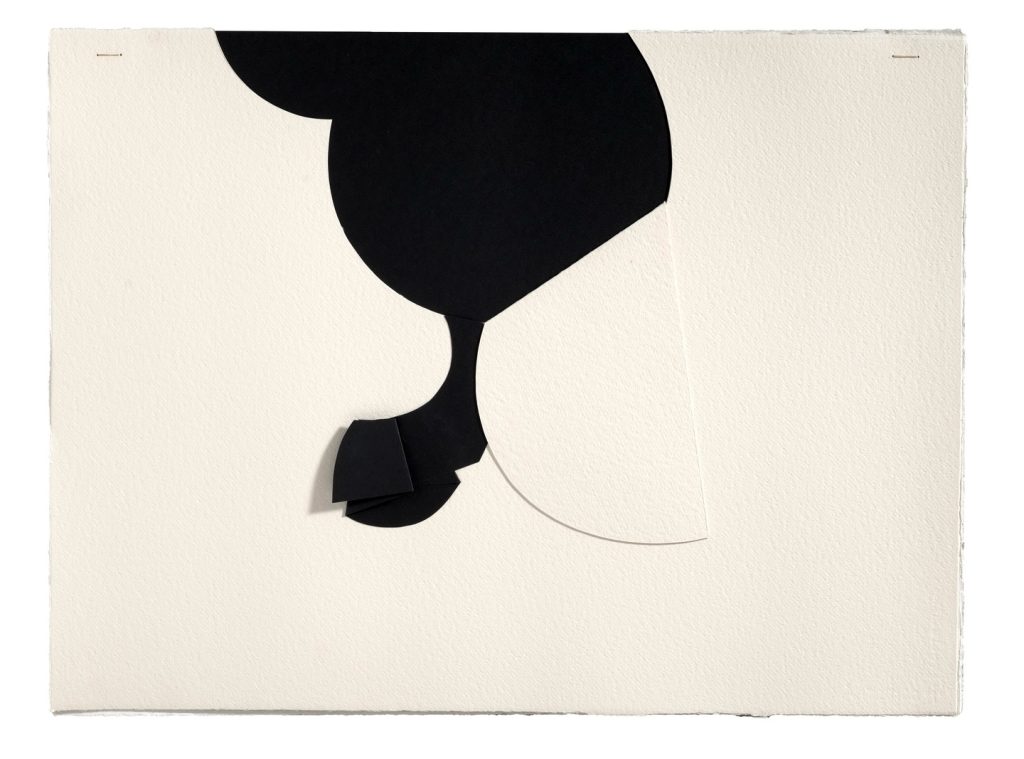 Rez 1 ručni papir crni karton 76 x 57 cm 2025