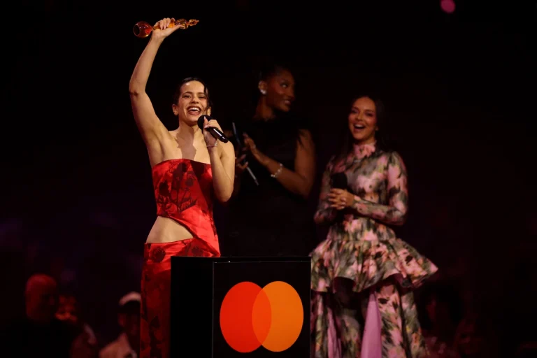 Rosalía accepts her award for International Artist of The Year