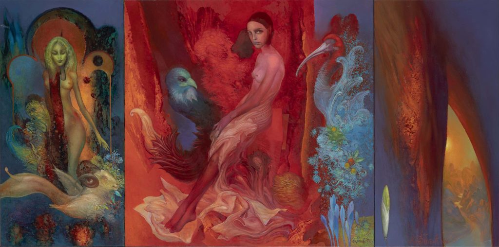 Skroviste, 70x140cm, ulje n platnu, 2020