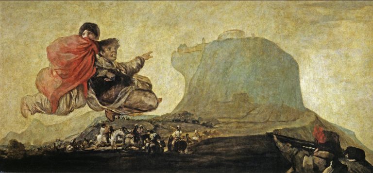 Fransisko Goja, Asmodeja, oko 1820-1823, zidna slika preneta na platno, Muzej Prado, Madrid