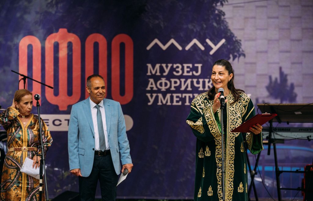 Žadi Nikolić, Nj. E. Omar Amrar i dr Marija Aleksić