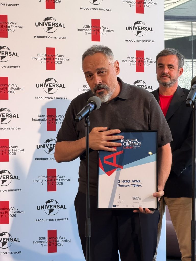 Uručenje nagrade Europa Cinemas Label Miroslavu Terziću u Karlovim Varima