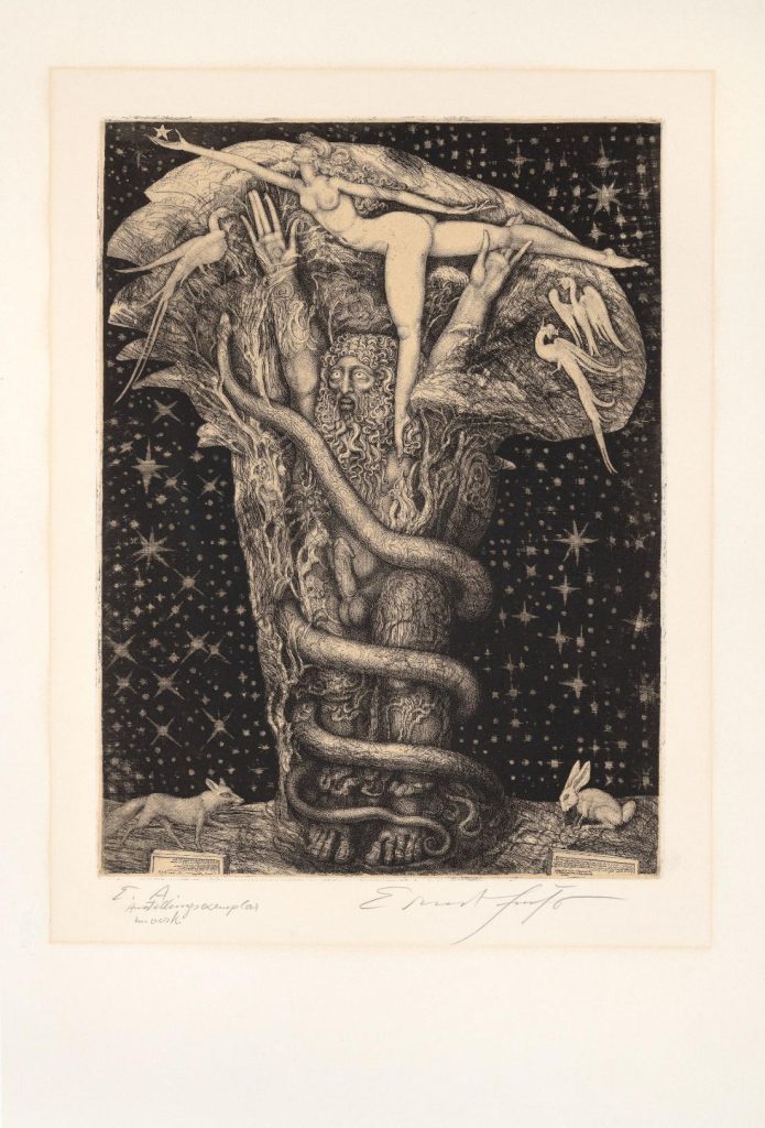 Ernst Fuks - Adamova trauma - grafika - 39.5 x 29.5 cm - 1969