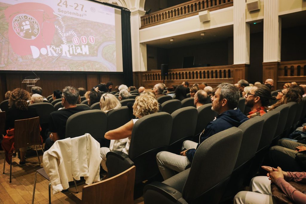 Puna sala Jugoslovenske kinoteke na otvaranju festivala Dok'n'Ritam