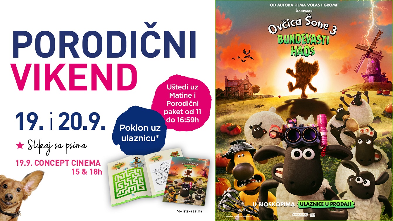 Porodični vikend uz Ovčicu Šone u CineStar bioskopima