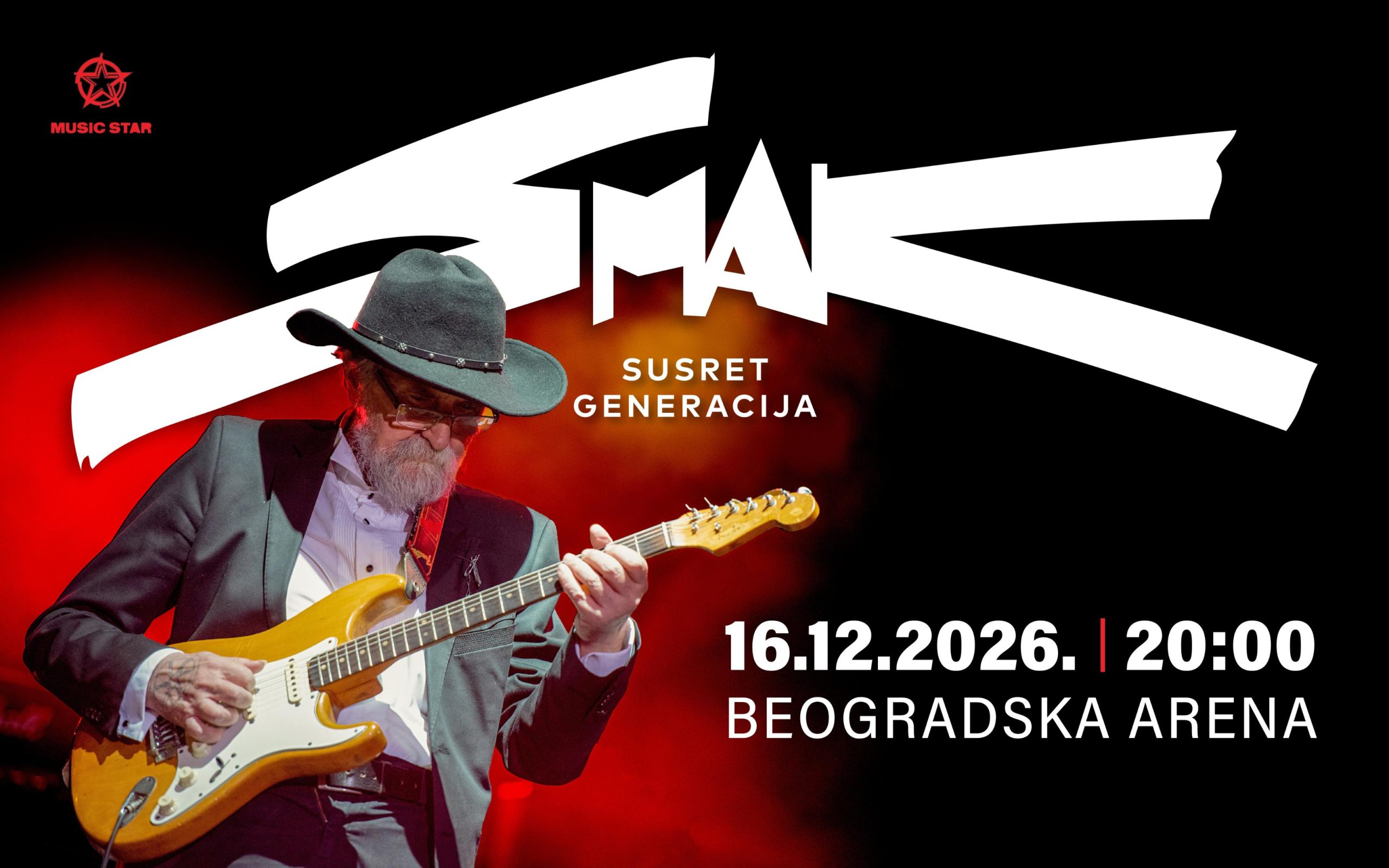 Vizual za koncert Smaka u Beogradskoj areni