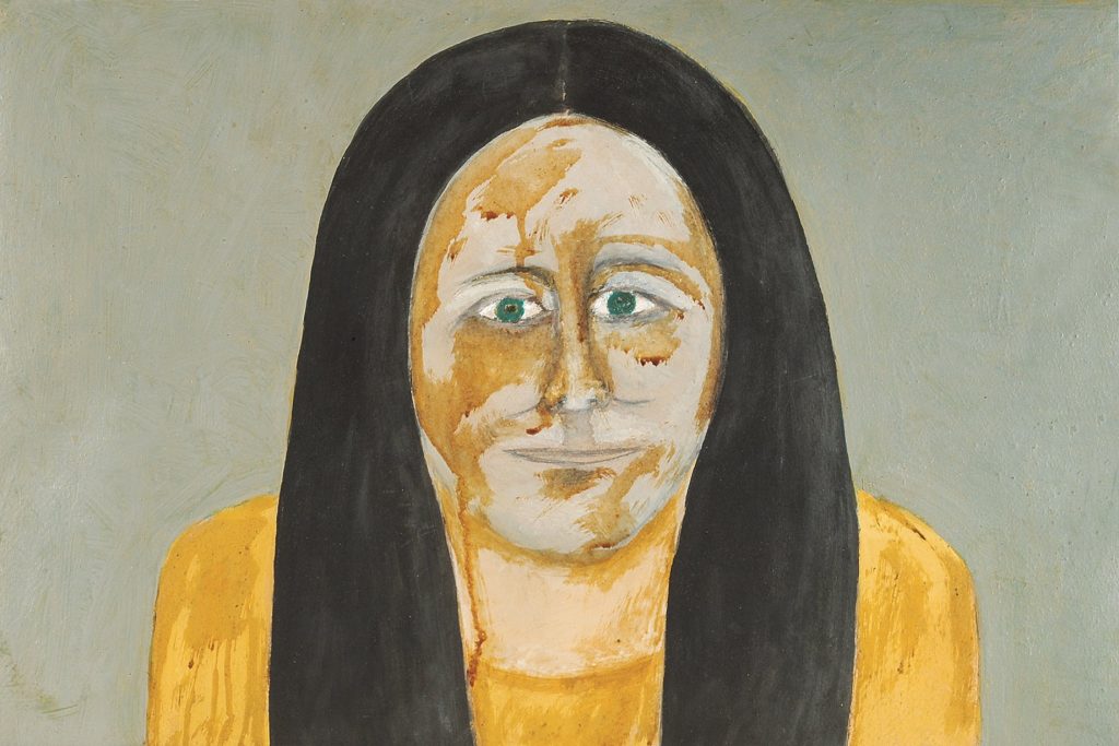 Sava Sekulić, Darinka Radović, 1974, ulje na kartonu, 40 x 60 cm, MNMU, inv. br. 627