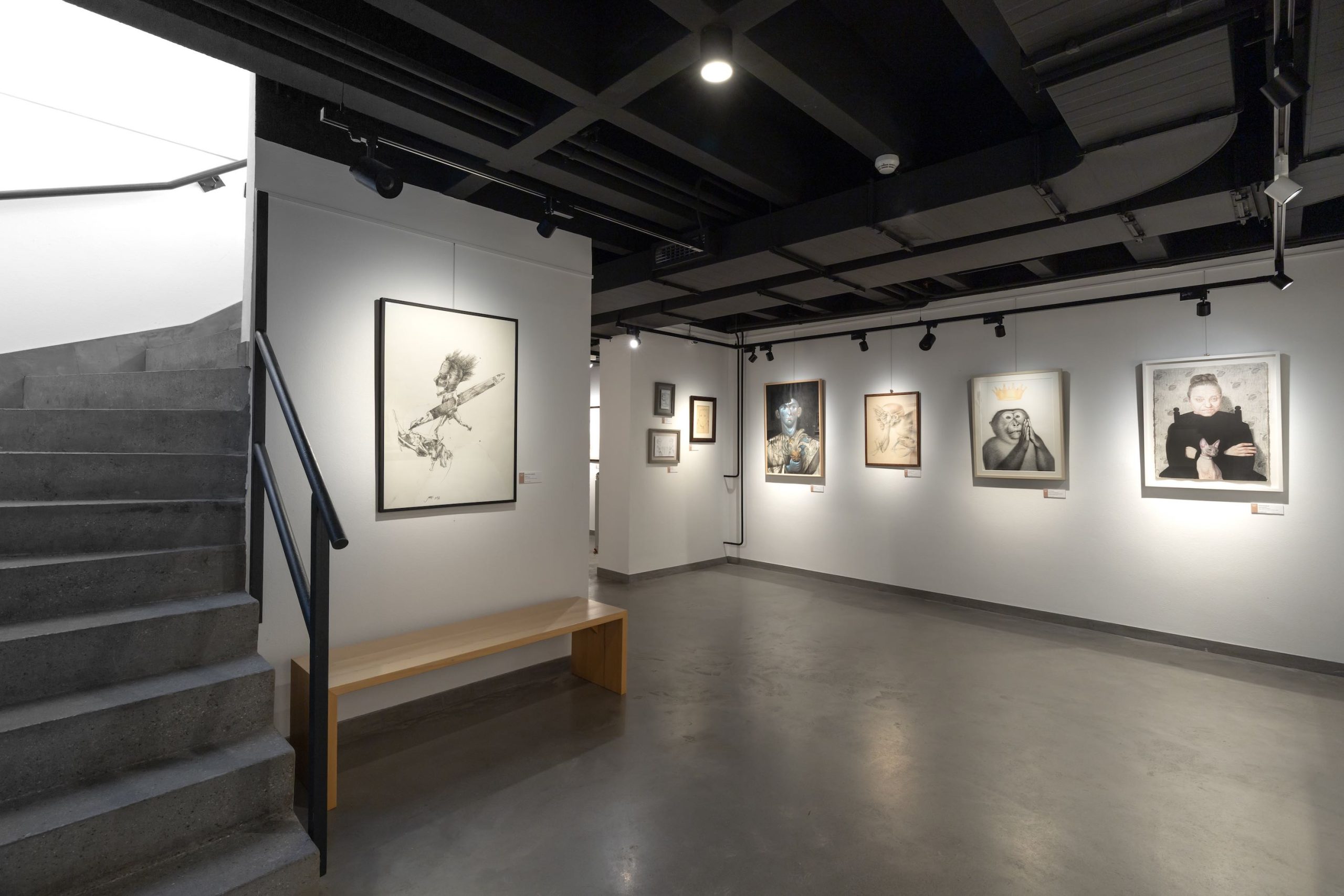 Prostor Galerije Kolarčeve zadužbine tokom otvaranja izložbe