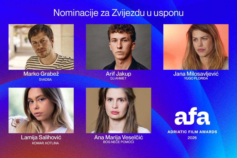 AFA nagrade 2026 – kategorija Zvezda u usponu