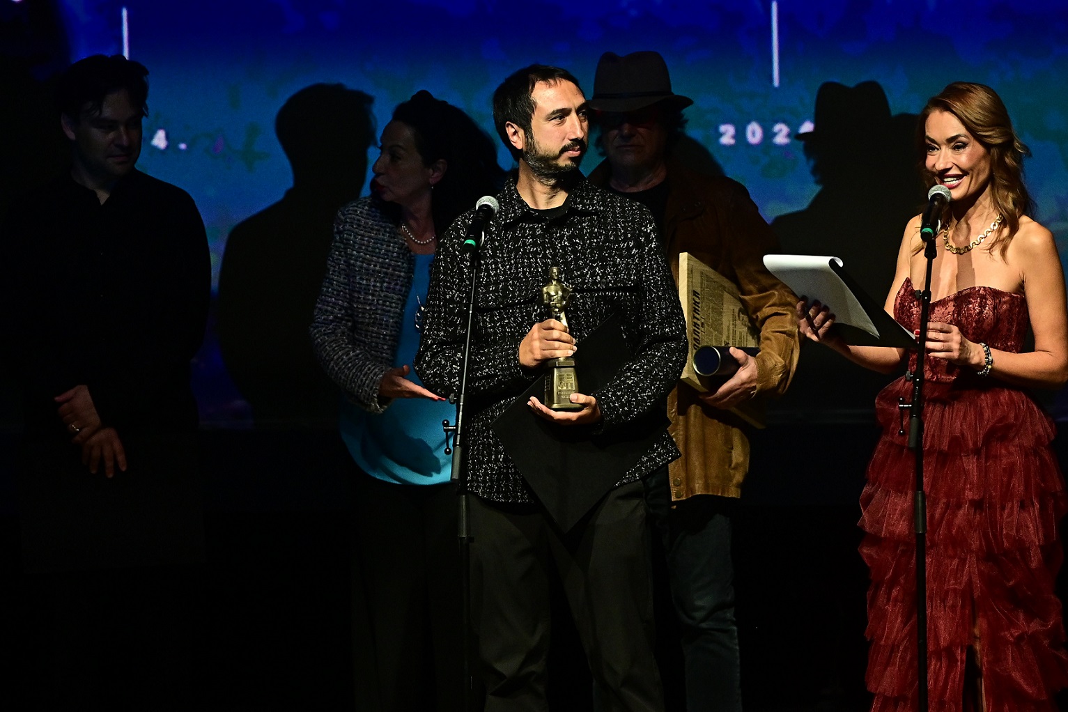 Ali Vatansever, scenarista filma „Zajedno sami“, na dodeli nagrada 53. FEST-a
