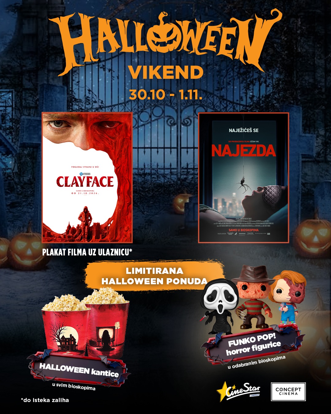 Halloween vikend u CineStar bioskopima