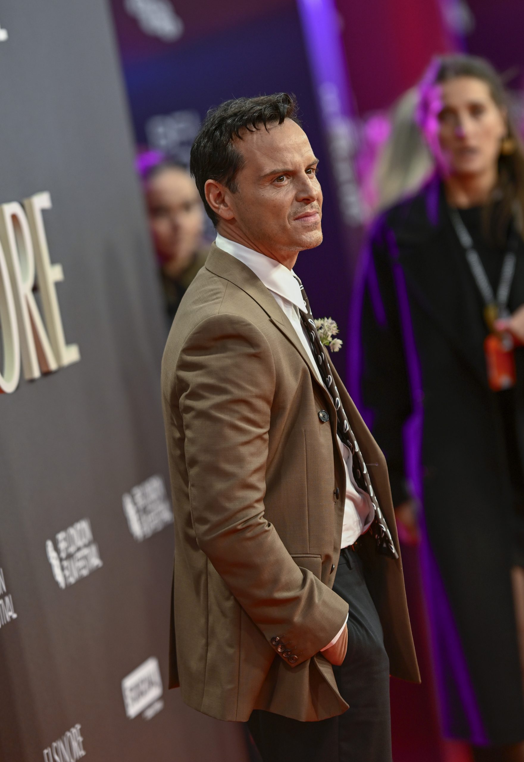 Endru Skot na premijeri filma „Elsinor“ u Londonu