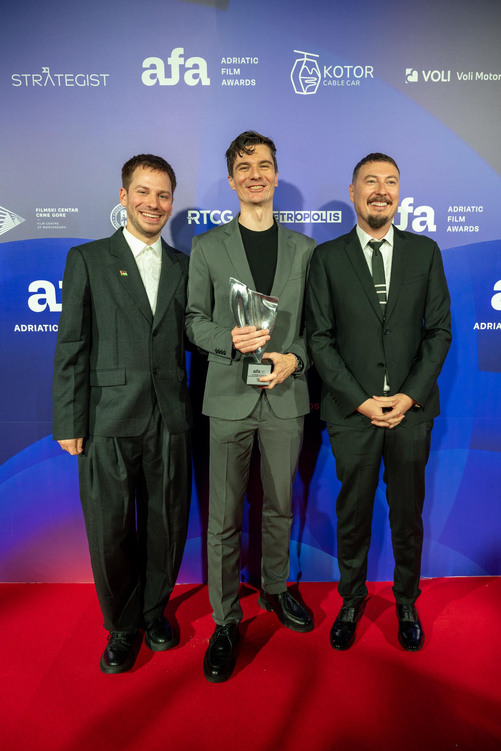 Marko Grabež, Ivan Kelava i Igor Šeregi, ekipa filma Svadba