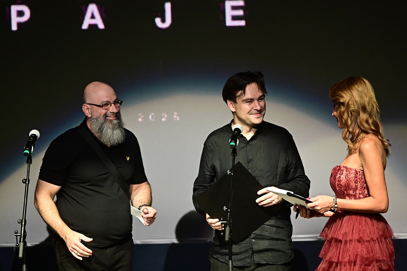 Nenad Bekvalac i Tomas Vudrof na dodeli nagrada 53. FEST-a