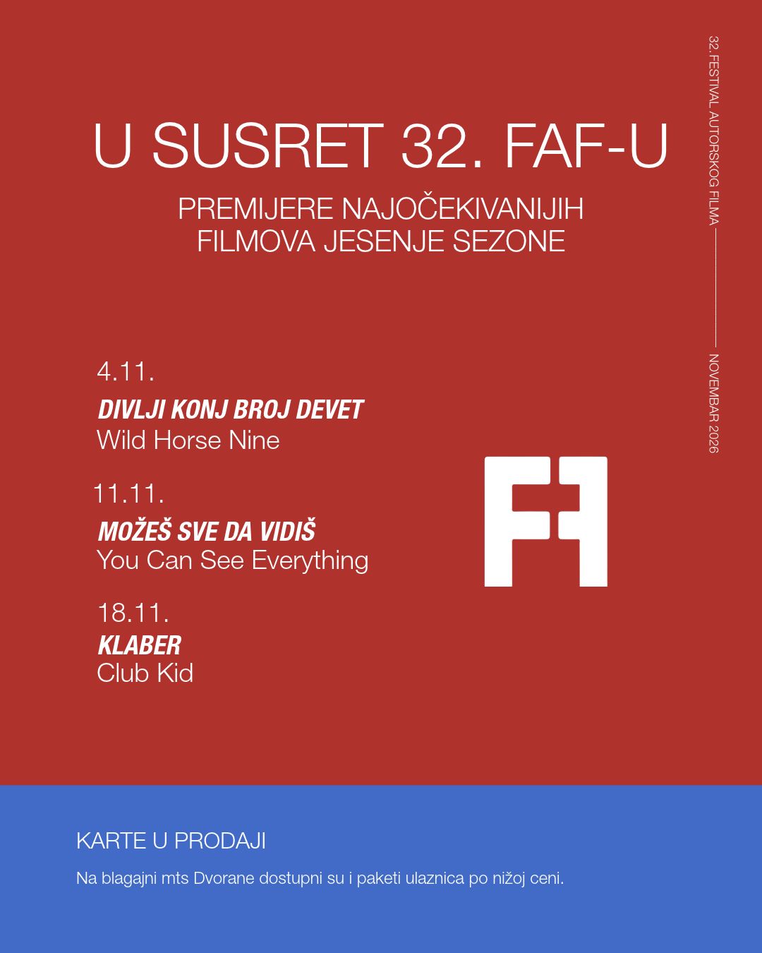 U susret 32. Festivalu autorskog filma