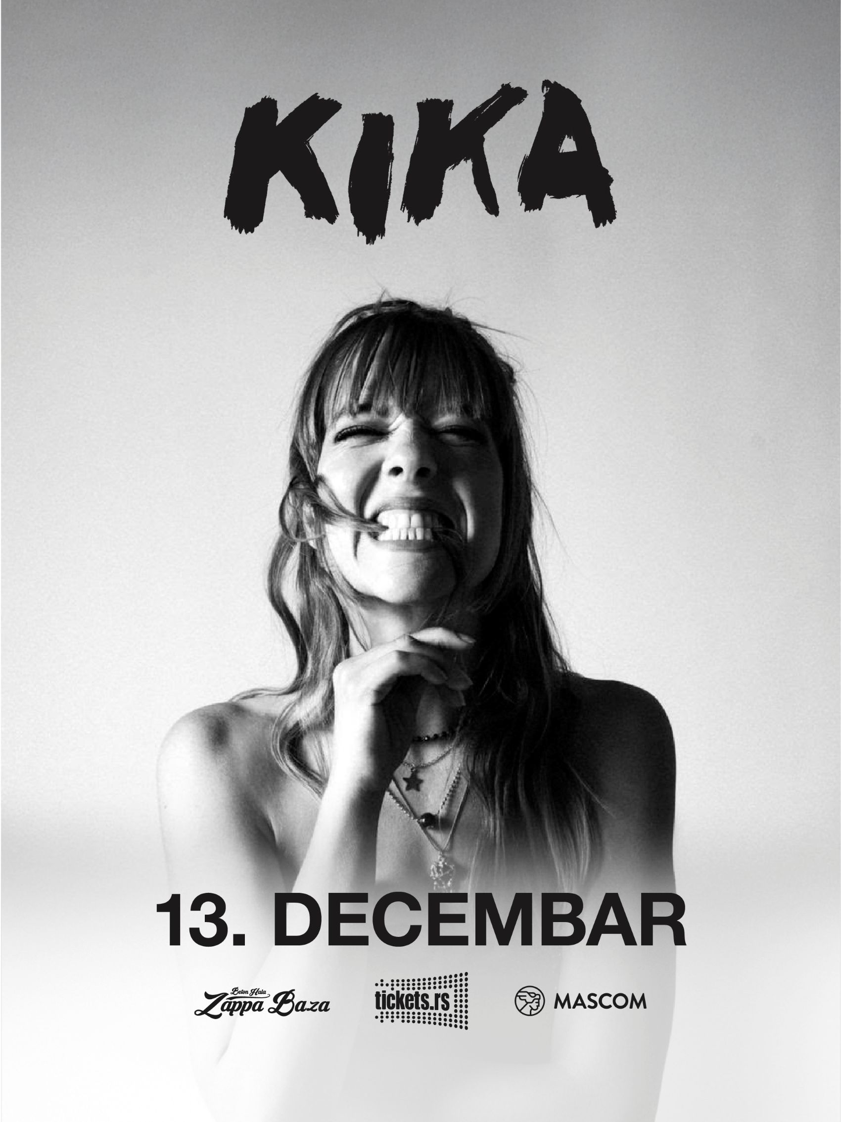 KIKA, koncert 13. decembra u Zappa Bazi