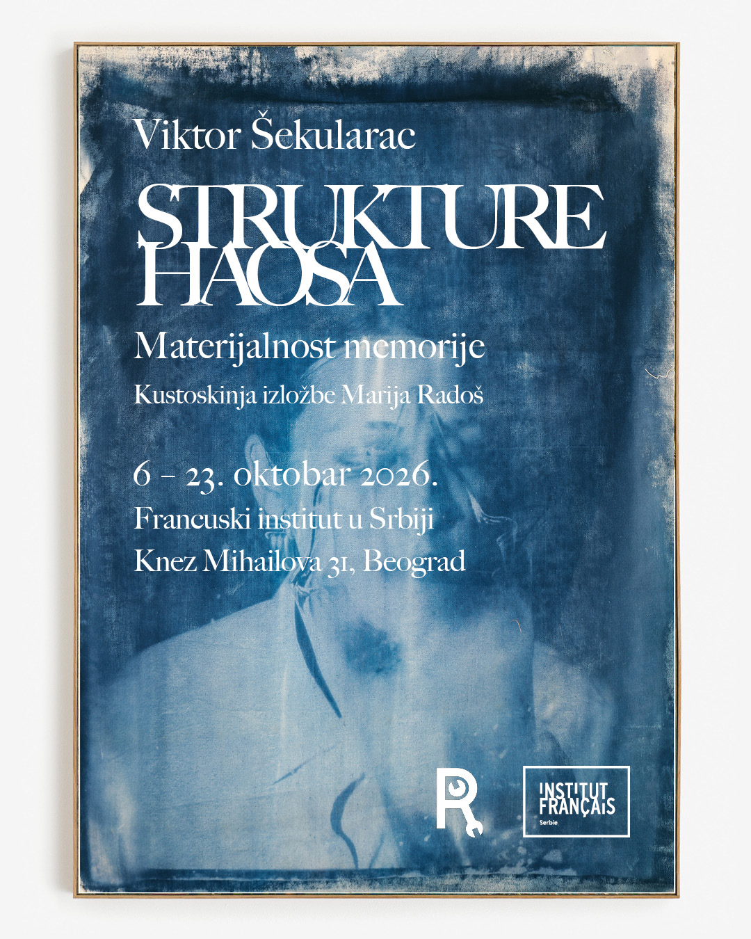 Vizual izložbe „Strukture haosa: Materijalnost memorije“ Viktora Šekularca