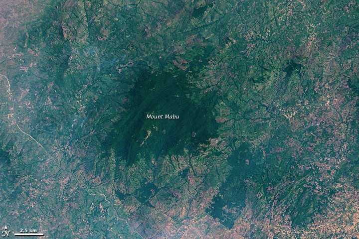 Satelitski snimak prašume na planini Mabu u Mozambiku