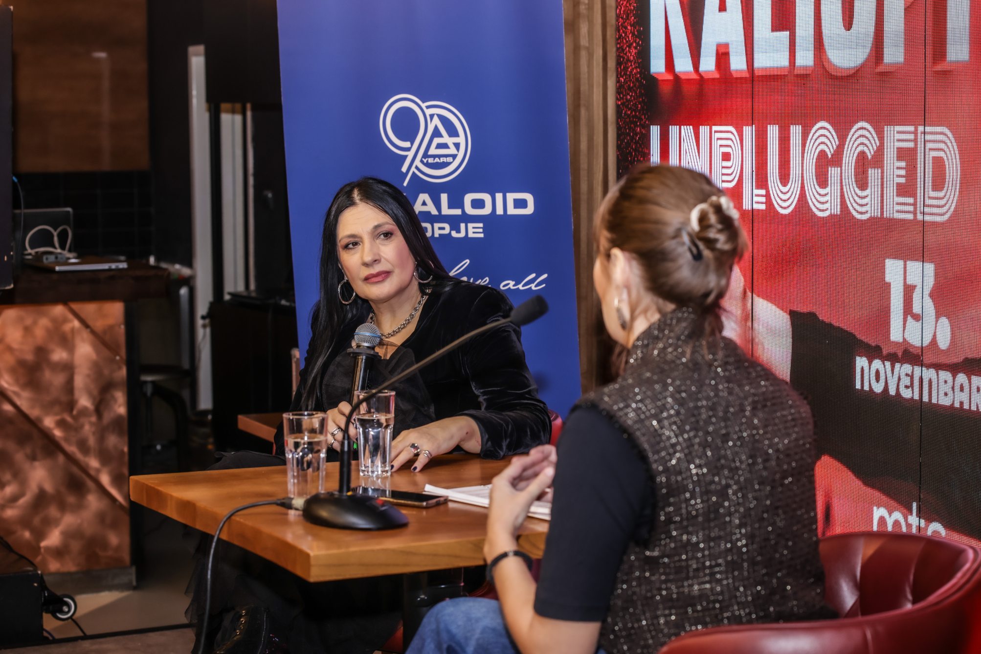 Kaliopi na konferenciji za novinare u MTS Dvorani